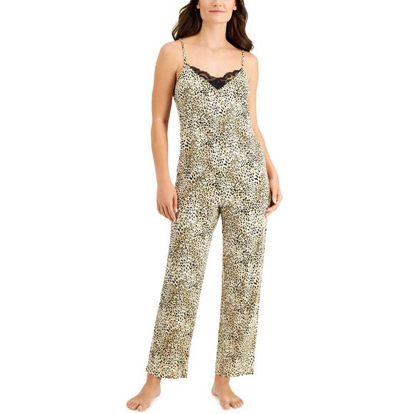 Inc International Concepts Knit Lace-Trim Cami Pajama Set, Created for Macy's Si - Picture 1 of 5
